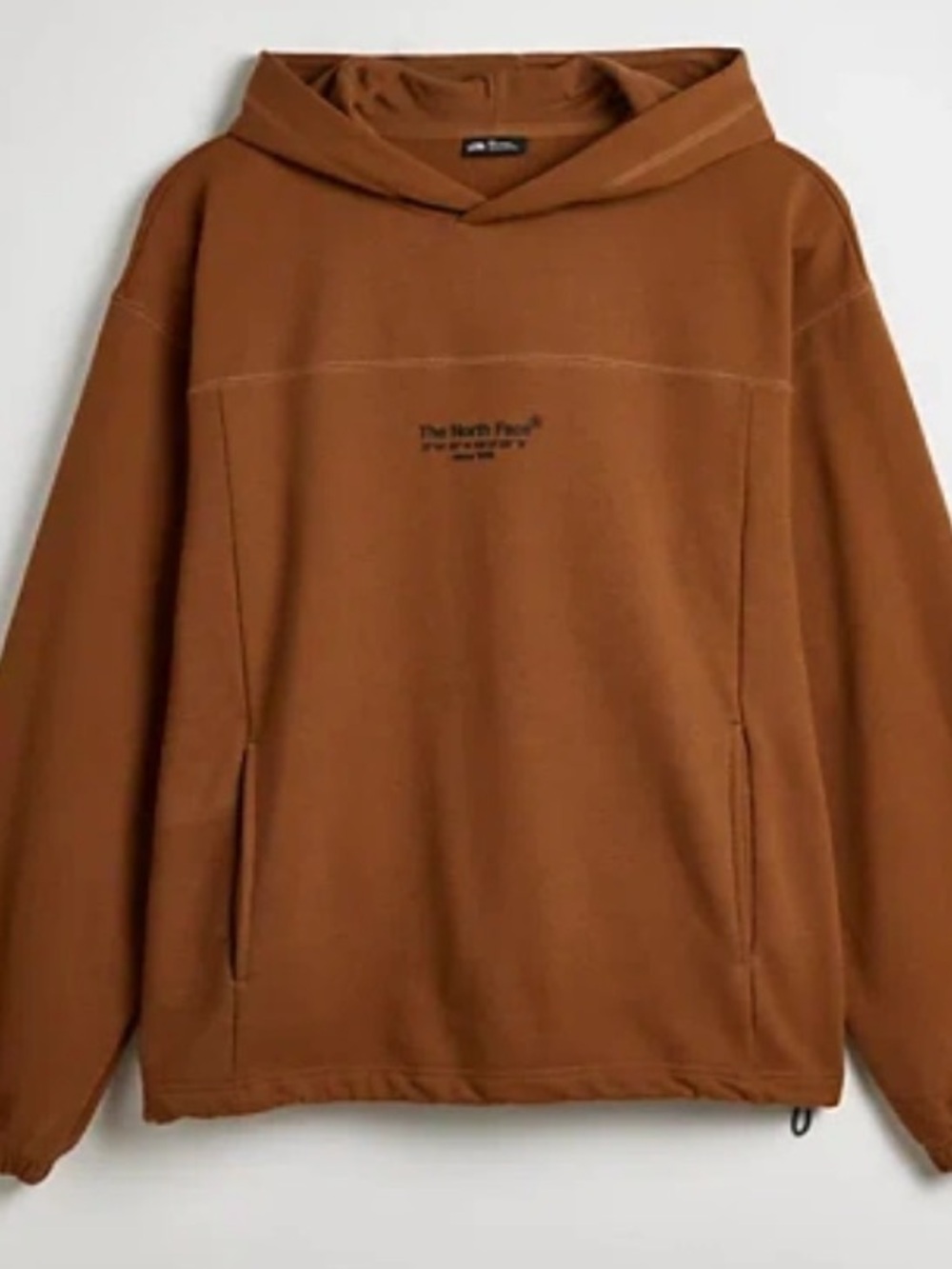 The North Face Men's Brown Crewneck Sweatshirt with Center Logo Size XXL